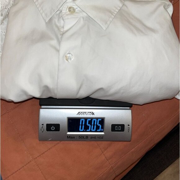 Paco Rabanne White Slim Fit Button-Up Long Sleeve Shirt Men's Size 17.5 - Picture 8 of 8